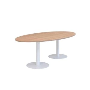 Huislijn Kolom Vergadertafel Ellipsvorm Ronde Poten (laag)